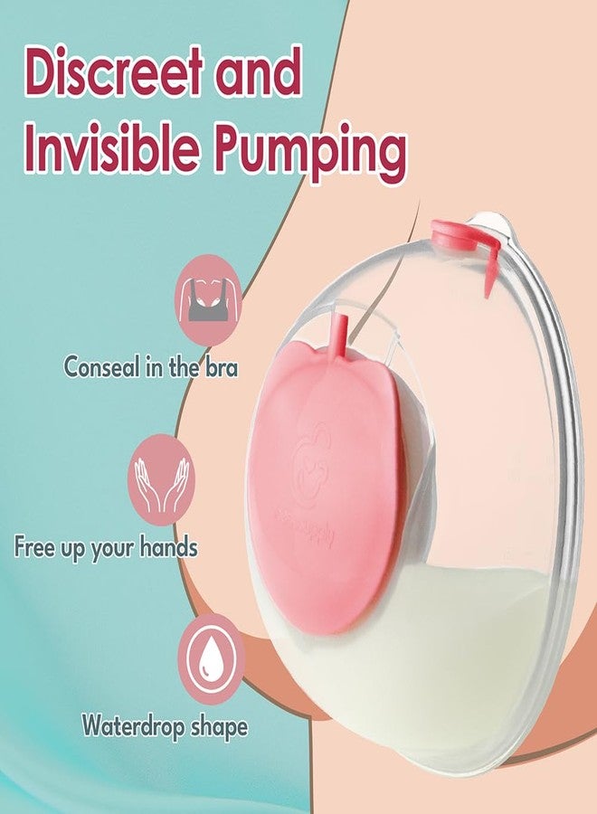 نينس سابلاي أكواب تجميع حليب الثدي القابلة للارتداء من نينيسبلاي، متوافقة مع مضخات الثدي إلفي سترايد سترايد 2. حواف سيليكون 24 مم، ملحقات قطع غيار المضخة، حشوات 19 مم و21 مم. - Image 3